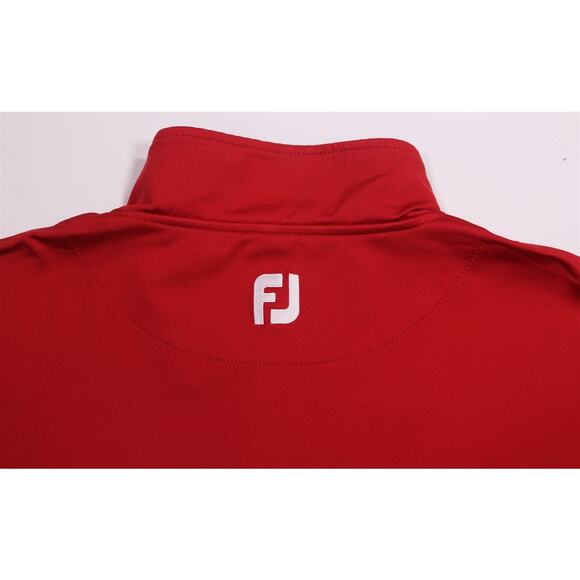 Footjoy The Golf Club at Middle Bay Red 1/4 Quarter Zip Pullover Medium - Picture 7 of 8
